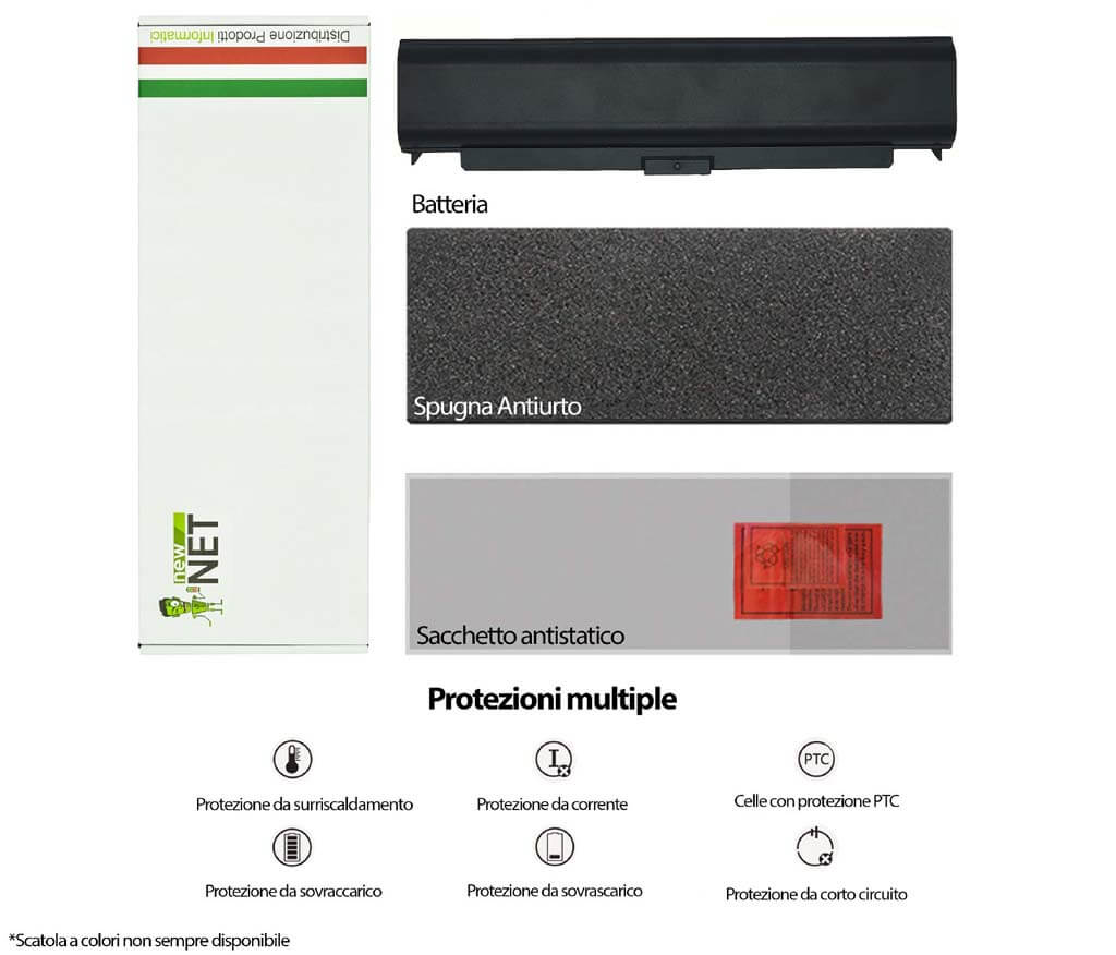 Batteria 58Wh per Lenovo ThinkPad T540p - 10.8-11.1 V / 5200 mAh - immagine 6
