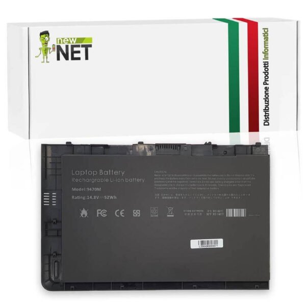 Batteria 52Wh per HP Elitebook Folio 9470M - 14.4-14.8 V / 3500 mAh