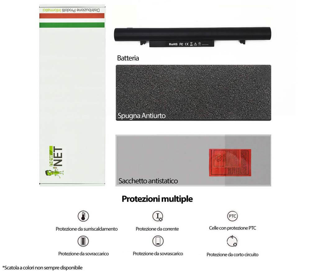 Batteria 38Wh per Samsung NP-R20 - 14.4-14.8 V / 2600 mAh - immagine 6