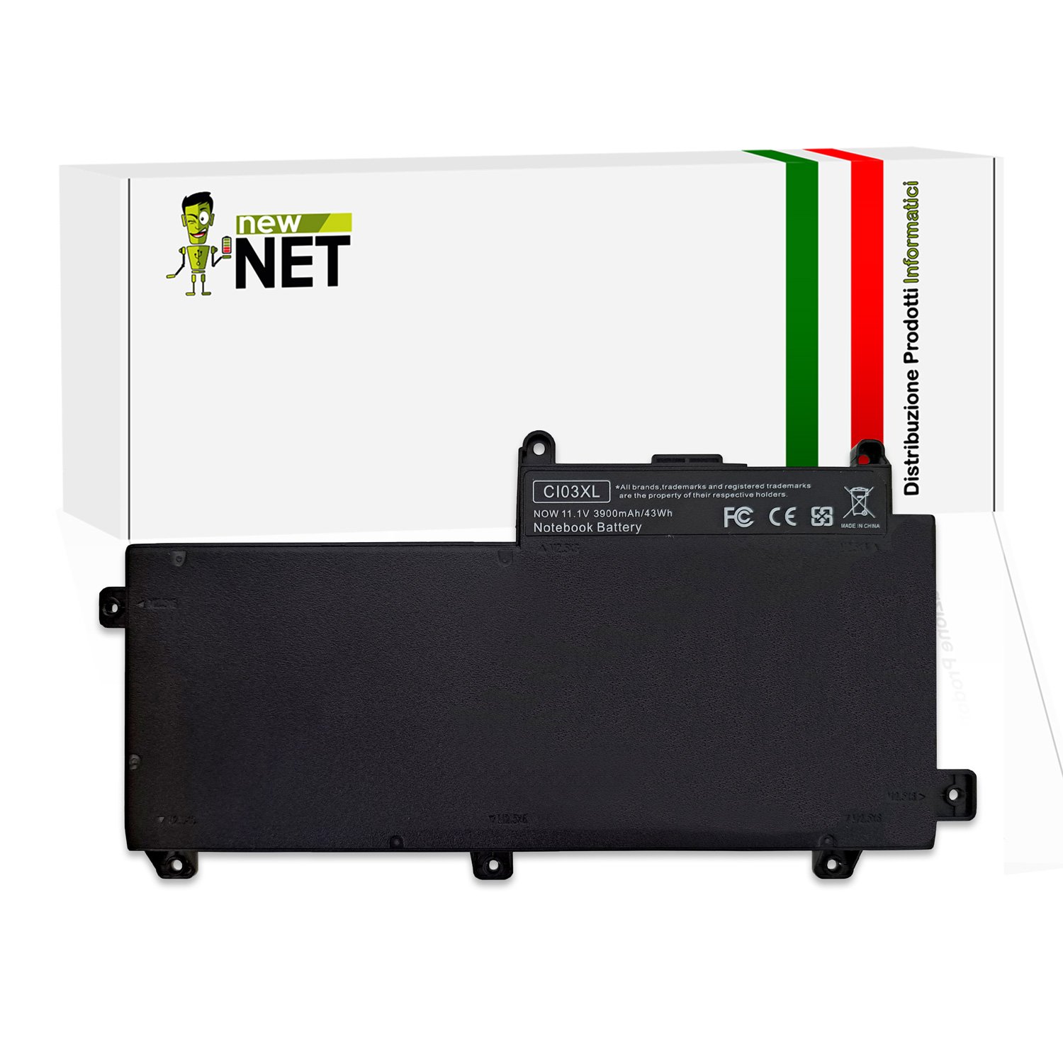 Batteria compatibile CI03XL HP ProBook 640 G2 11.1V 43Wh