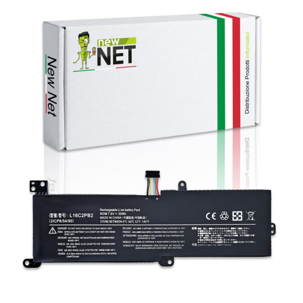 Batteria L16L2PB2 per Lenovo Ideapad 320-15IKB - 7.4-7.68V, 3950mAh, 30Wh