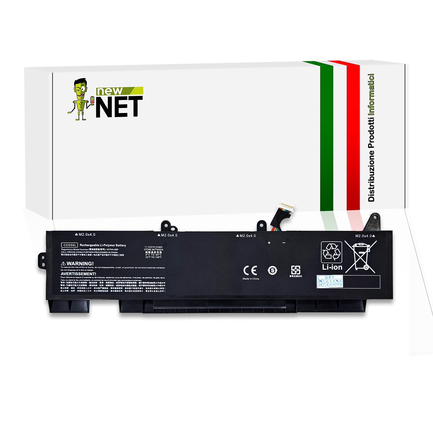 Batteria CC03XL per HP EliteBook 855 G8 - 11.55V