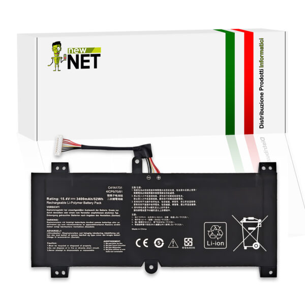 Batteria C41N1731 per ASUS G515 – 15.4V, 3400mAh / 52Wh