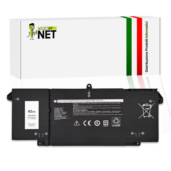 Batteria 9JM71 compatibile con Dell Latitude - 11.4V, 42Wh, 3500mAh