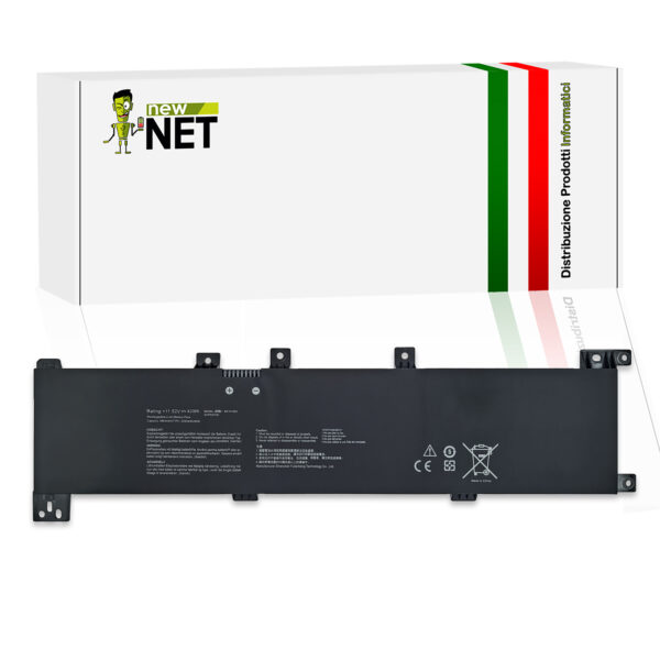 Batteria B31N1635 compatibile con ASUS Vivobook - 11.52V, 42Wh, 3645mAh