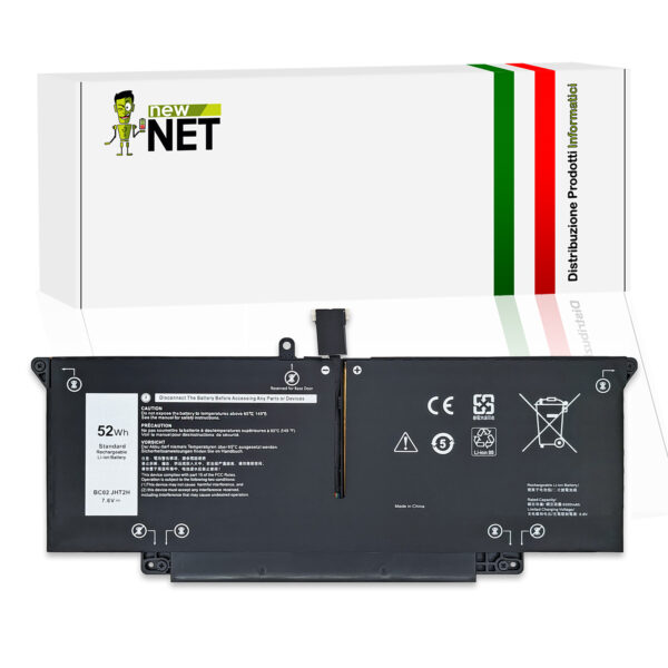 Batteria JHT2H compatibile con Dell Latitude - 7.6V, 52Wh, 6800mAh