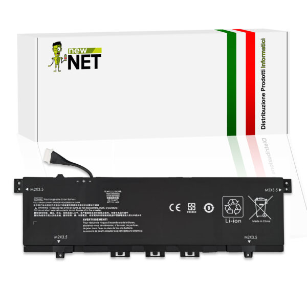 Batteria KC04XL compatibile con HP Envy - 15.4V, 53.2Wh, 3454mAh