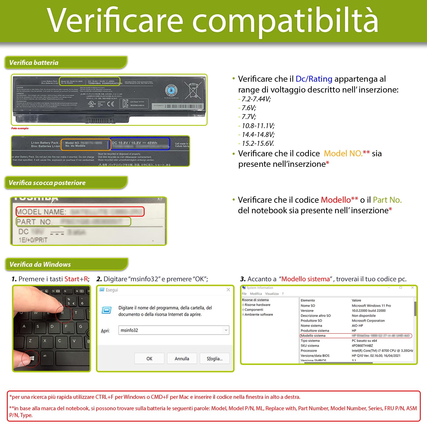 Batteria L16C4PB1 compatibile con Lenovo Yoga - 7.68V, 48Wh, 6268mAh - immagine 3