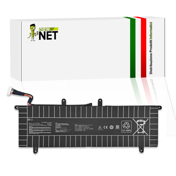 Batteria C41N2004 compatibile con ASUS ZenBook Duo 14 - 15.4V, 70Wh, 4550mAh