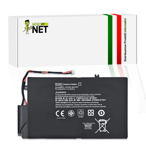 Batteria EL04XL compatibile con HP Envy - 14.8V, 52Wh, 3500mAh