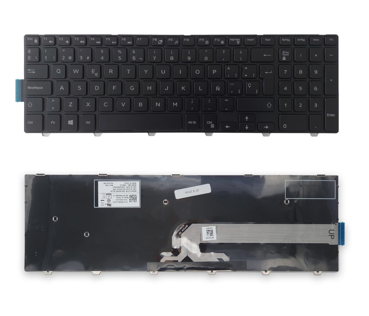 Tastiera per Dell Inspiron 15-3000 Series - Layout spagnolo - immagine 4