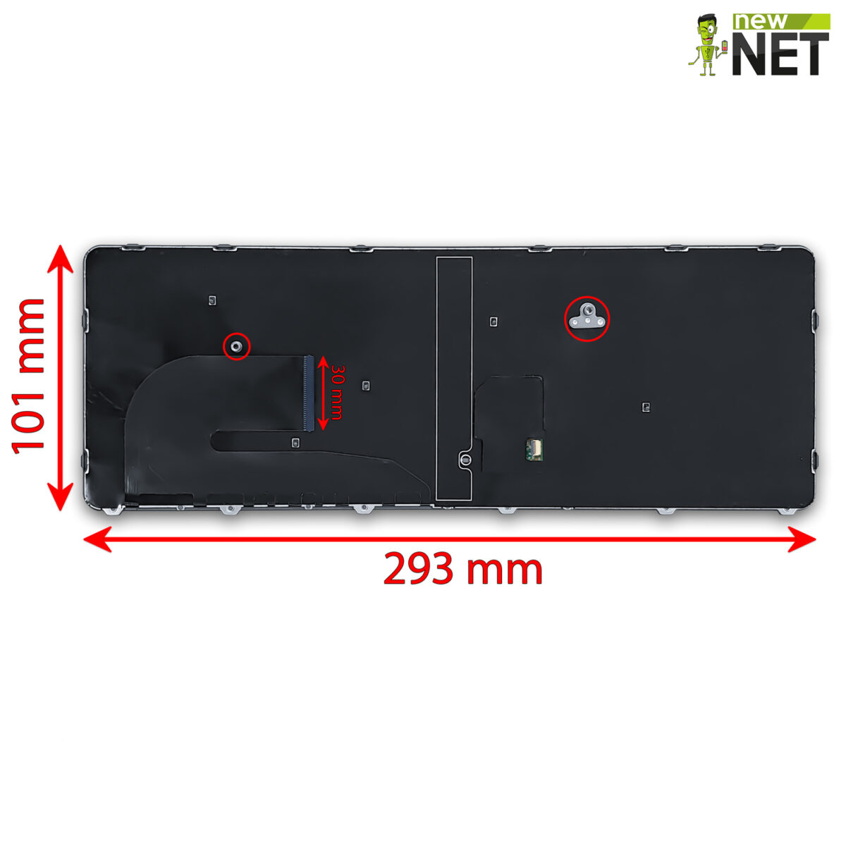 Tastiera 931052-061 per HP Elitebook 840 G3 con frame nero e trackpoint - immagine 2