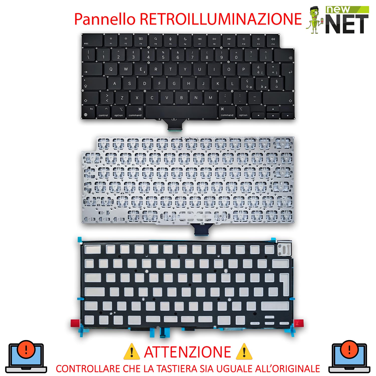 Tastiera per Apple MacBook Pro 14 pollici, 16 pollici 2021-2023 - immagine 5