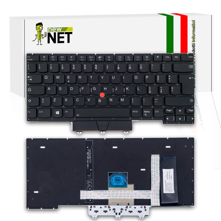 Tastiera per Lenovo ThinkPad E15 Gen 2, 3, 4 retroilluminata con trackpoint