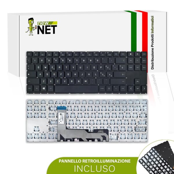 Tastiera HP 15-en RGB Tastiera compatibile con HP OMEN 15-en, 15-ek – senza frame, retroilluminazione RGB