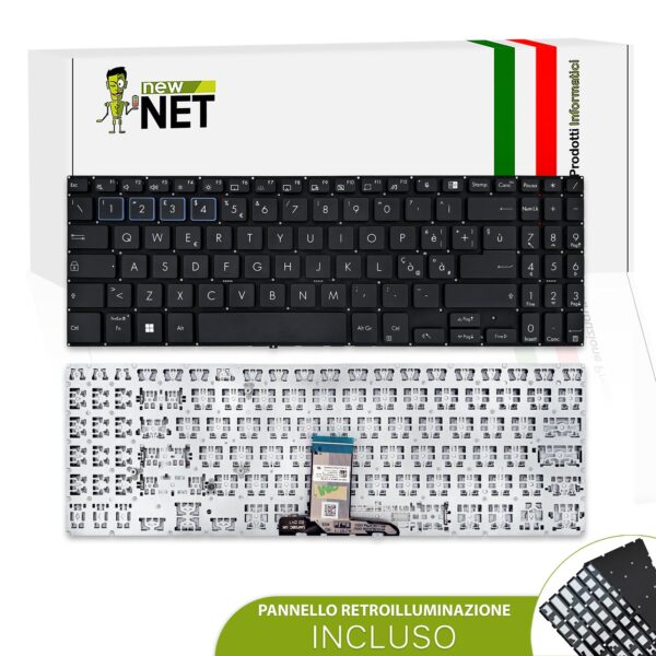 Tastiera Asus ExpertBook B1500 compatibile retroilluminata