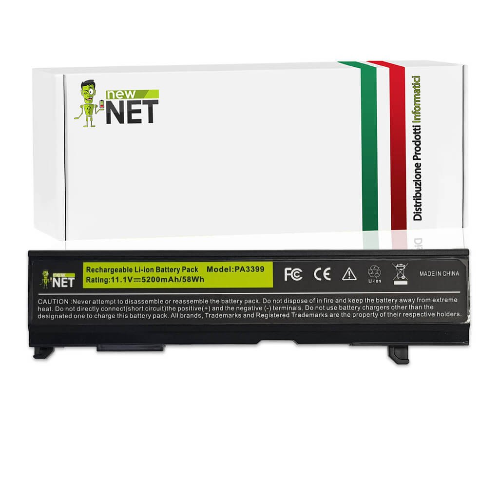 Batteria 56Wh per Toshiba Satellite A100 Serie - 10.8-11.1 V / 5200mAh