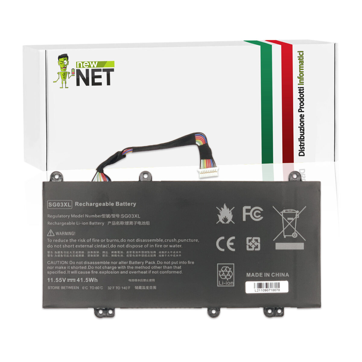 Batteria SG03XL per Hp Envy - 11.55 V / 3590 mAh