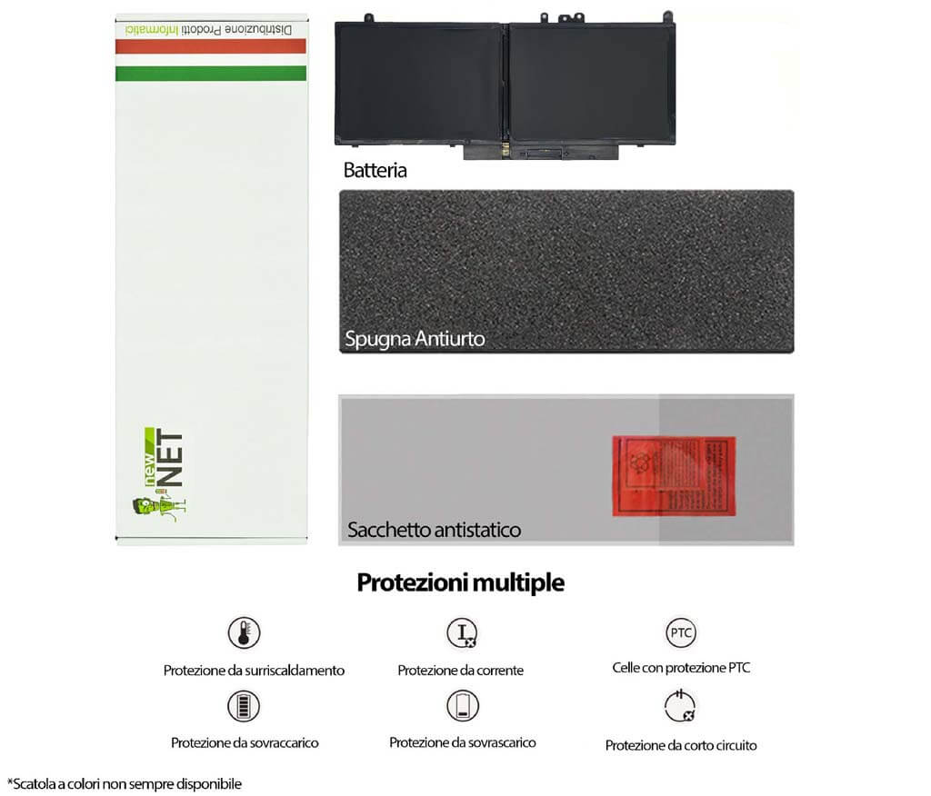 Batteria 51Wh per Dell Latitude E5450 - 7.4 V / 6900 mAh - immagine 6