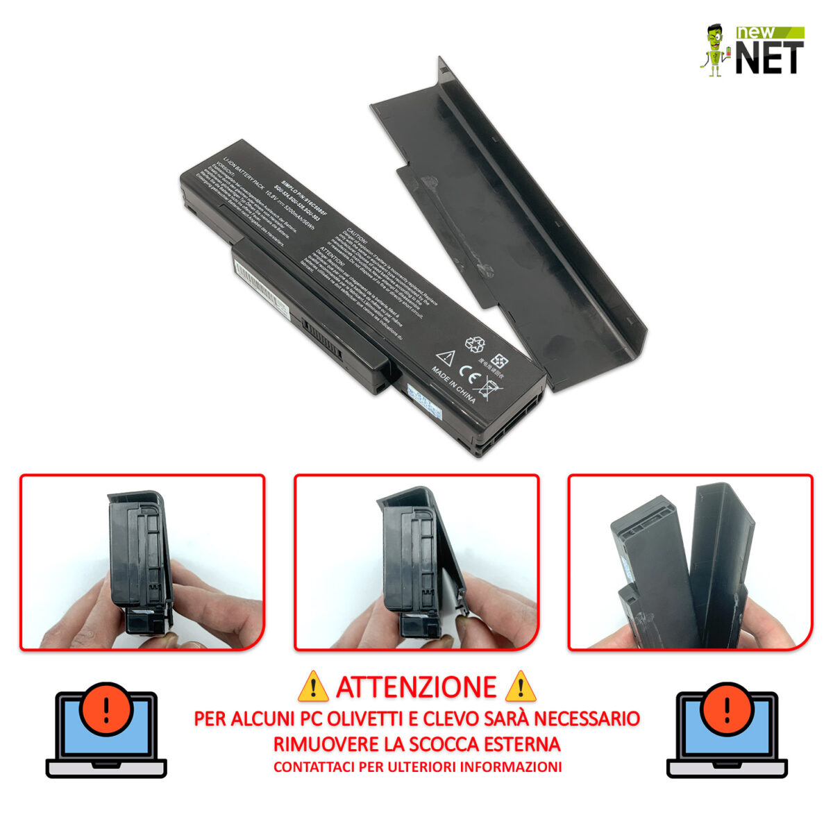 Batteria 916C5080F per Asus - 10.8 - 11.1 V / 5200 mAh - immagine 3