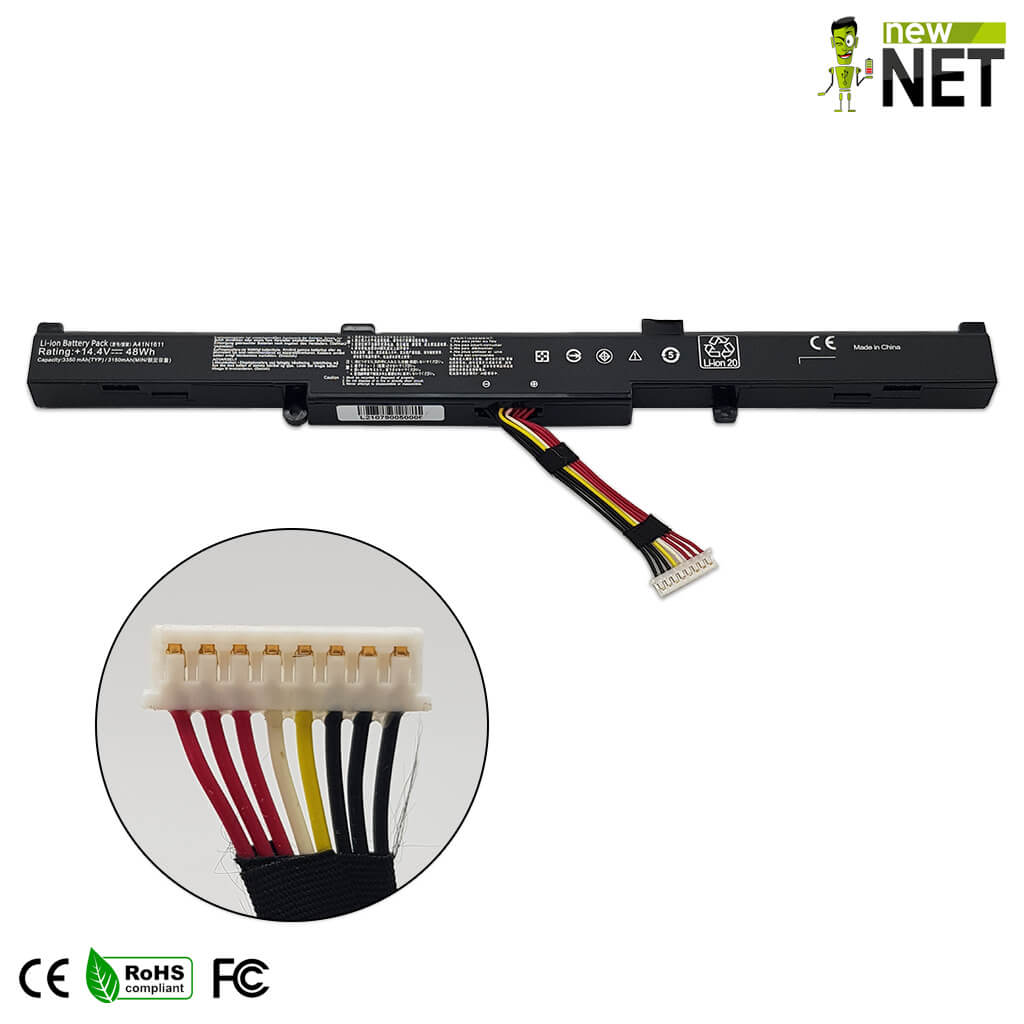 Batteria A41N1611 per Asus ROG GL553 - 14.4-14.8 V / 3350 mAh - immagine 3