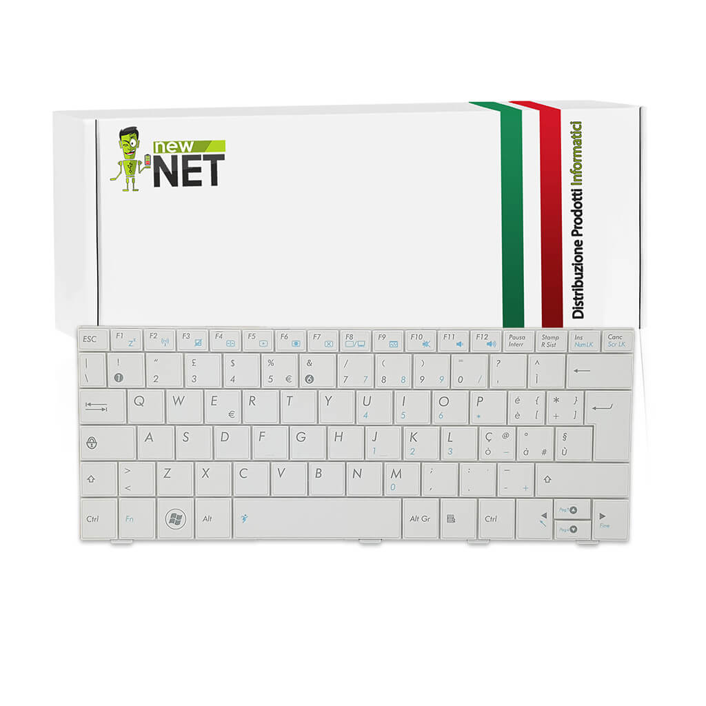 Tastiera per Asus Eee Pc 1001HA Bianca