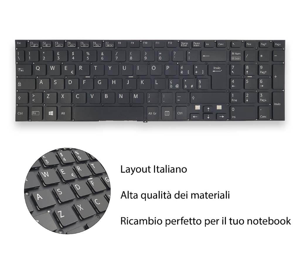 Tastiera per Sony Vaio SVF152 Series - immagine 3