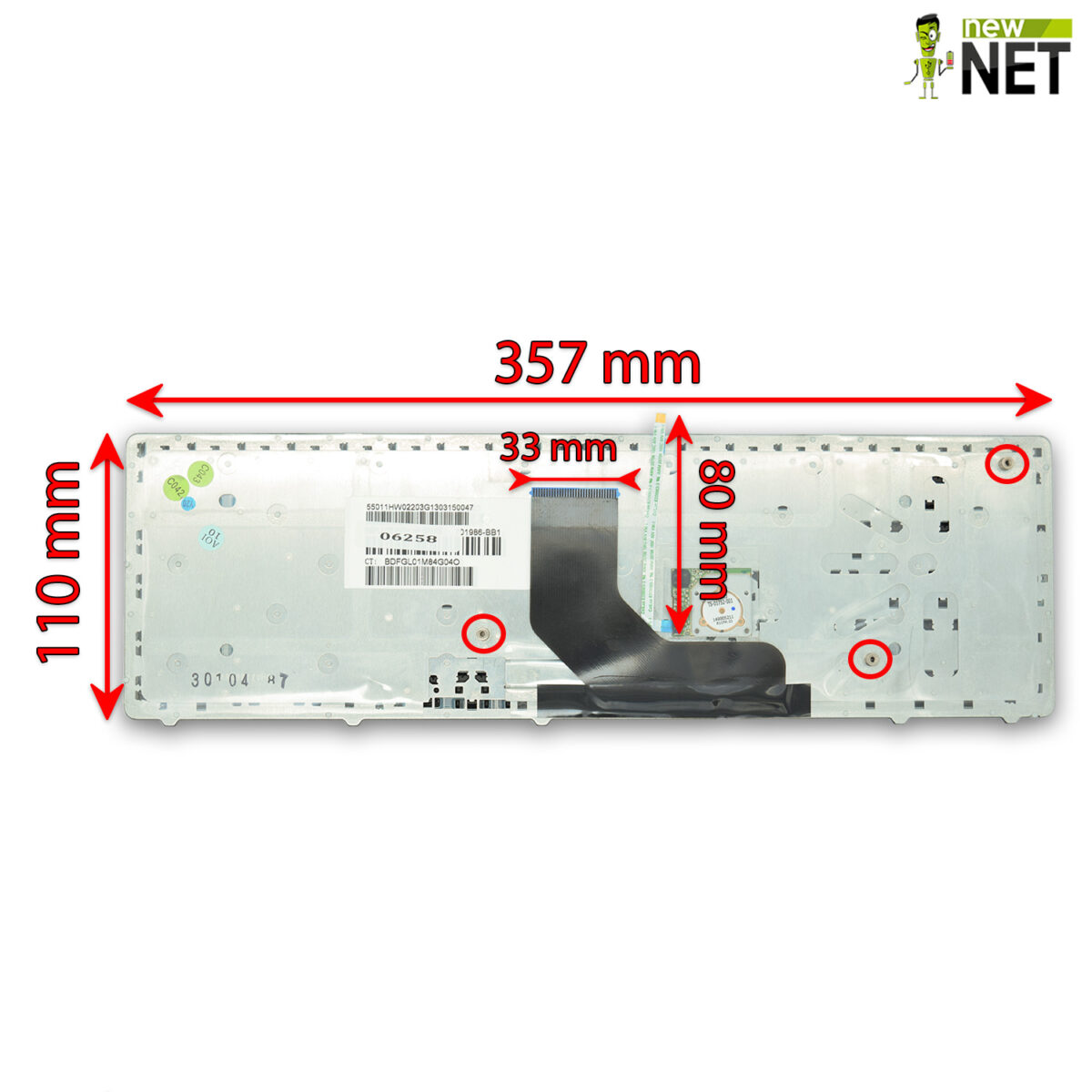 Tastiera per HP Elitebook 8570p Serie con Trackpoint - immagine 2