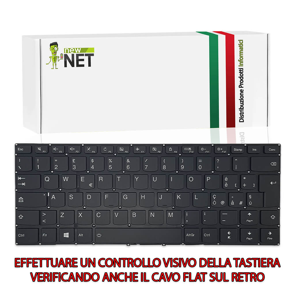 Tastiera per Lenovo Yoga 310s-14isk Retroilluminata