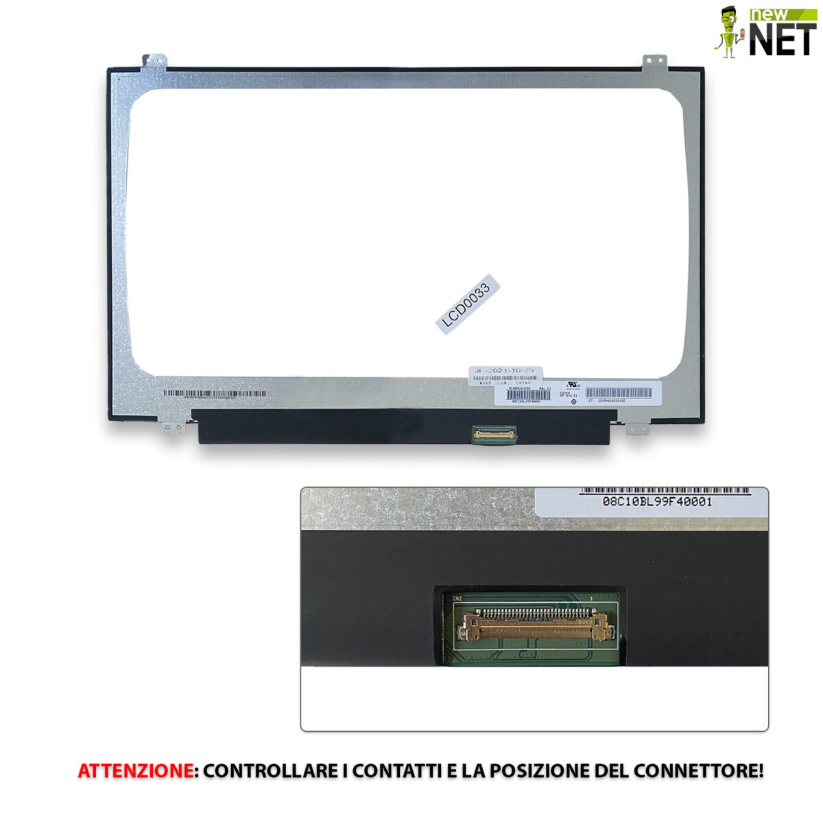 Display N140HCA-EBB C1 Schermo LCD IPS [ 30 Pin / 1920 x 1080 / 14.0 Pollici ] - immagine 5