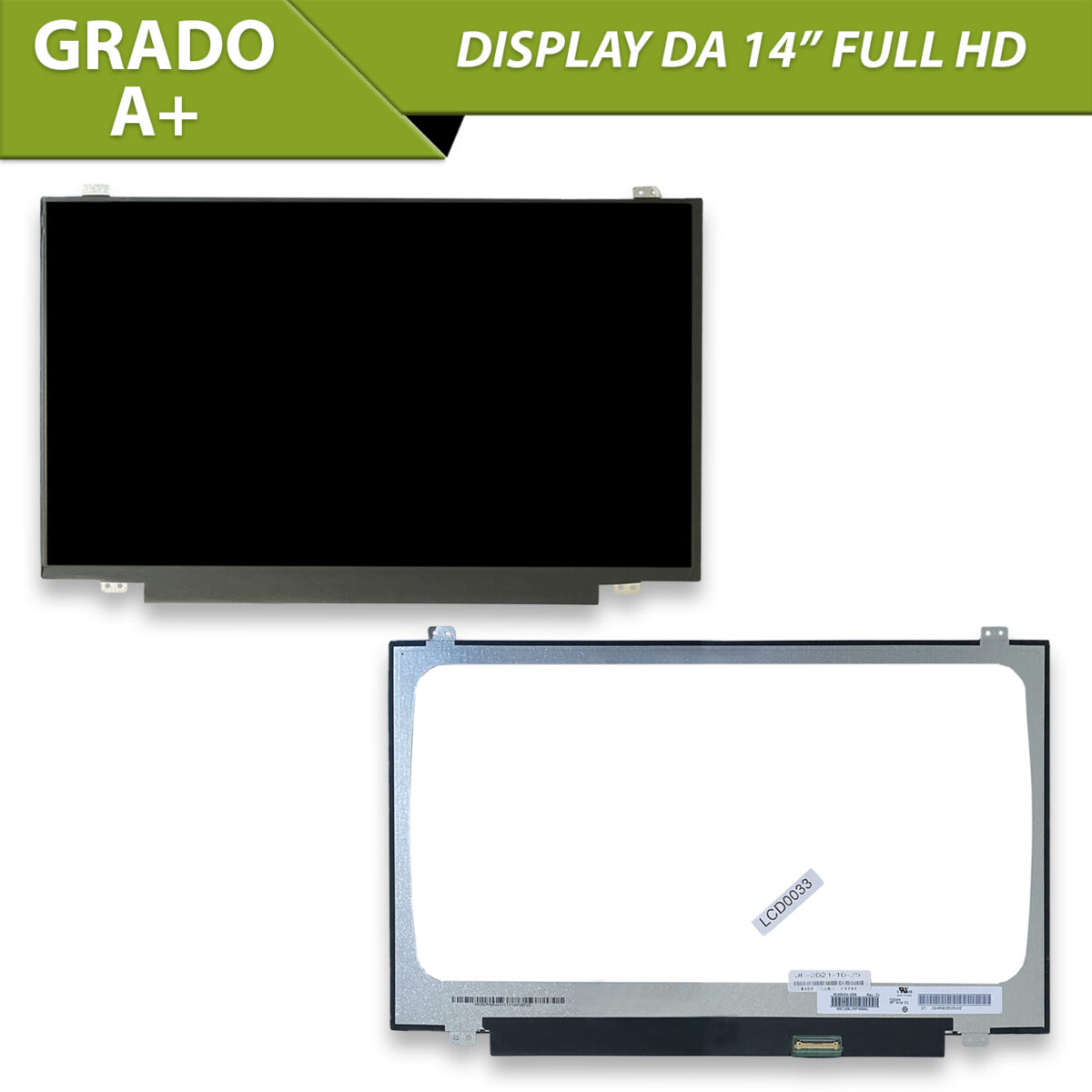 Display N140HCA-EBB C1 Schermo LCD IPS [ 30 Pin / 1920 x 1080 / 14.0 Pollici ] - immagine 4