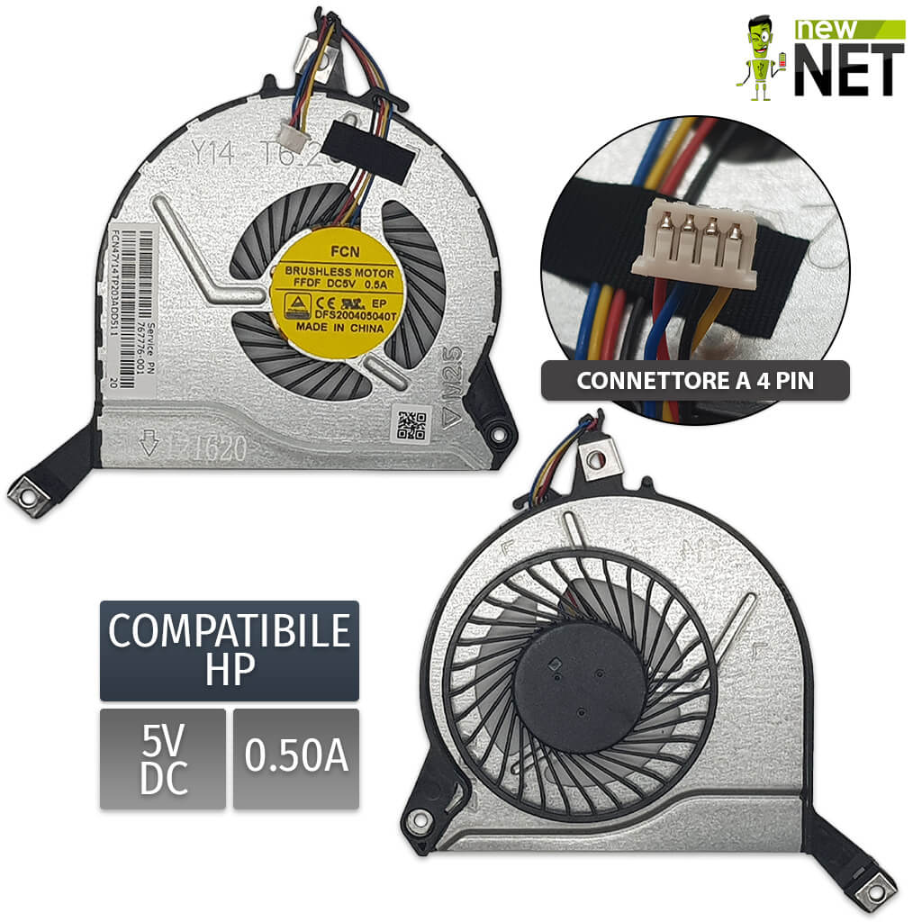 Ventola per HP Pavilion 15-p Serie