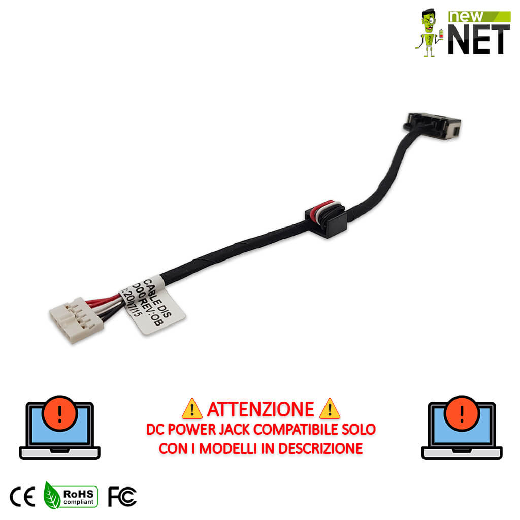 Dc Jack - Connettore di alimentazione per Lenovo Ideapad g50-30 - immagine 3