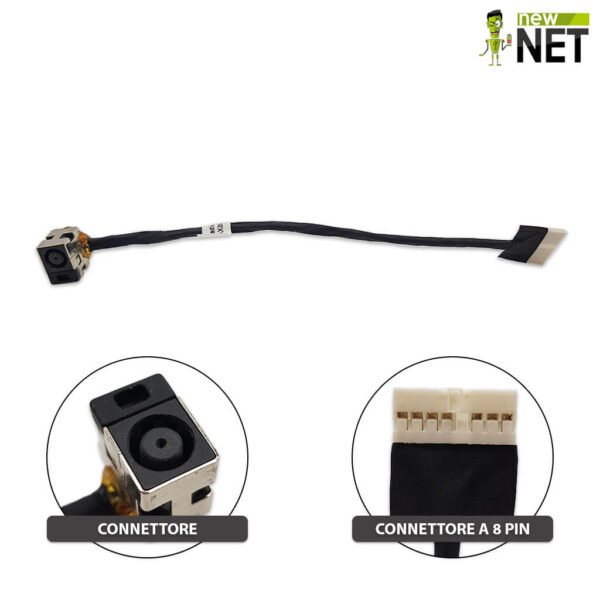 Dc Jack - Connettore di alimentazione PJ202 per HP CQ56