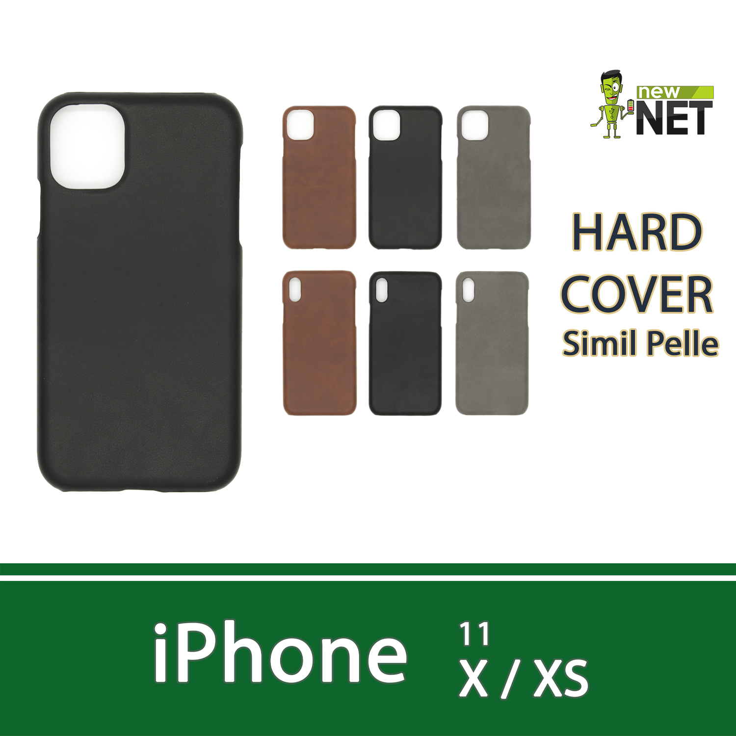 Cover in Simil Pelle per Apple iPhone X-XS / 11