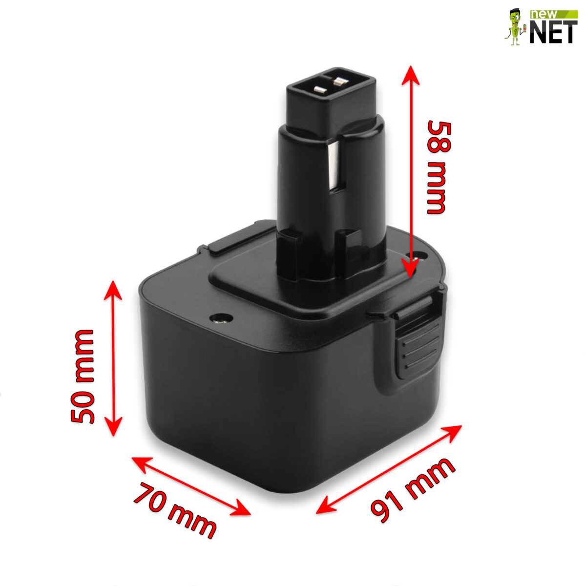 Batteria 24 Wh compatibile con Dewalt DC727 - 12 V / 2000 mAh - immagine 3