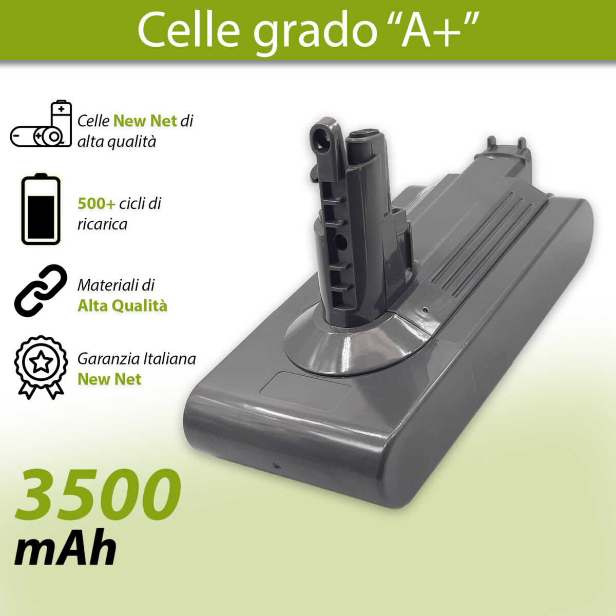 Batteria compatibile con aspirapolvere Dyson V11 - 25.2 V / 3500mAh - immagine 2