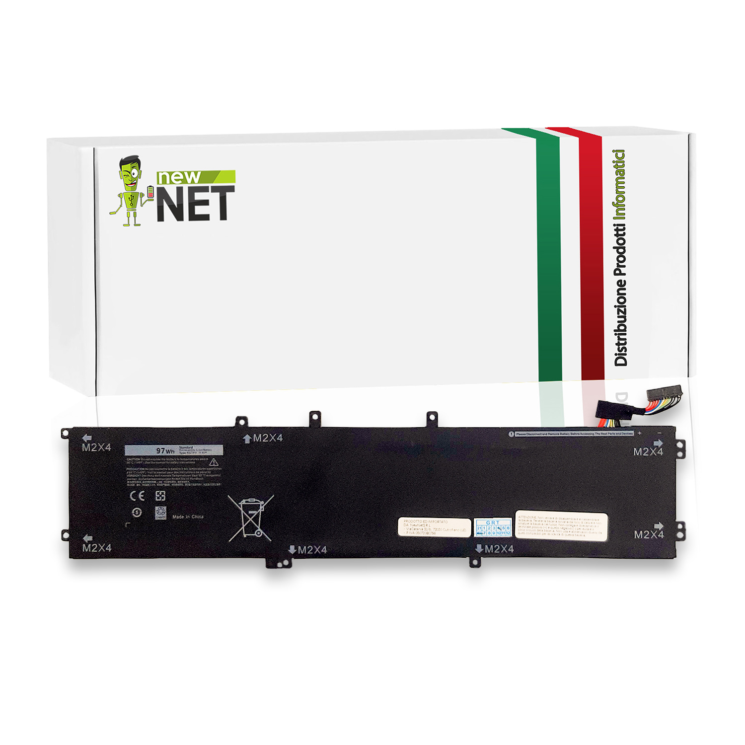 Batteria 6GTPY per Dell XPS 15-7590 - 11,4 V / 8500 mAh
