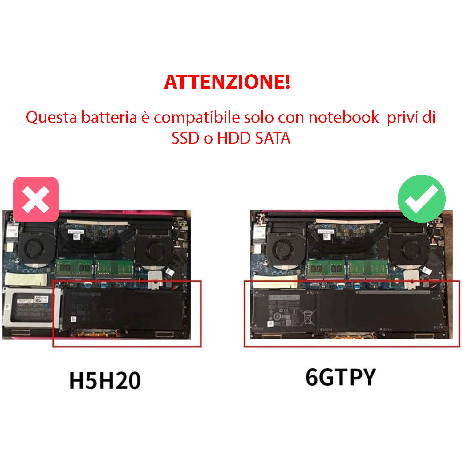 Batteria 6GTPY per Dell XPS 15-7590 - 11,4 V / 8500 mAh - immagine 3