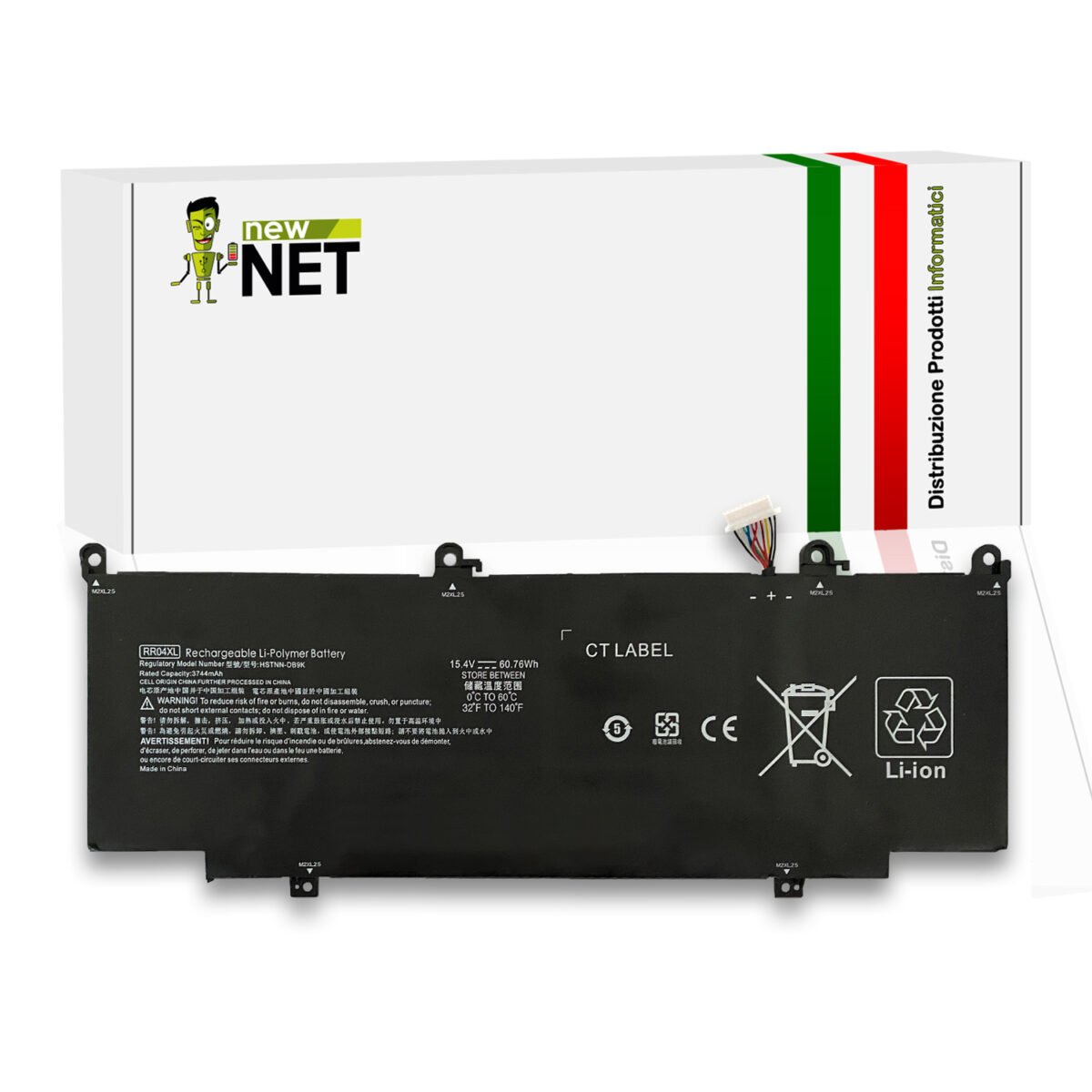 Batteria RR04XL 60.76Wh per HP Spectre X360 - 15.4V / 3744mAh