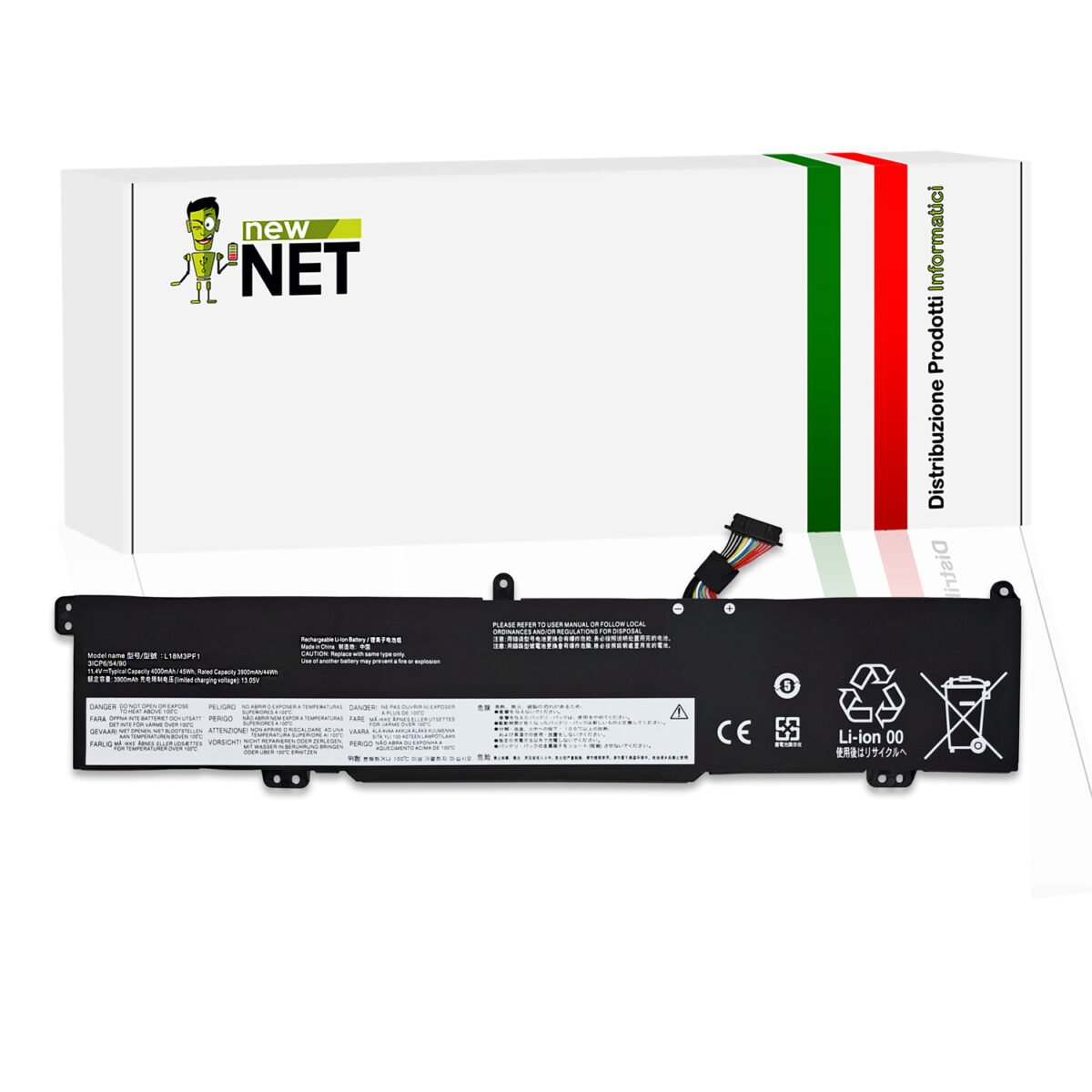 Batteria L18M3PF1 per Lenovo Ideapad L340 - 11.4-11.52V, 4000mAh, 45Wh