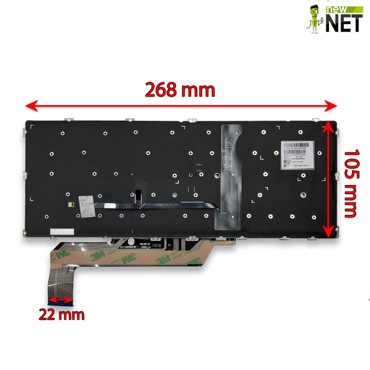 Tastiera retroilluminata per HP EliteBook x360 senza frame - immagine 2