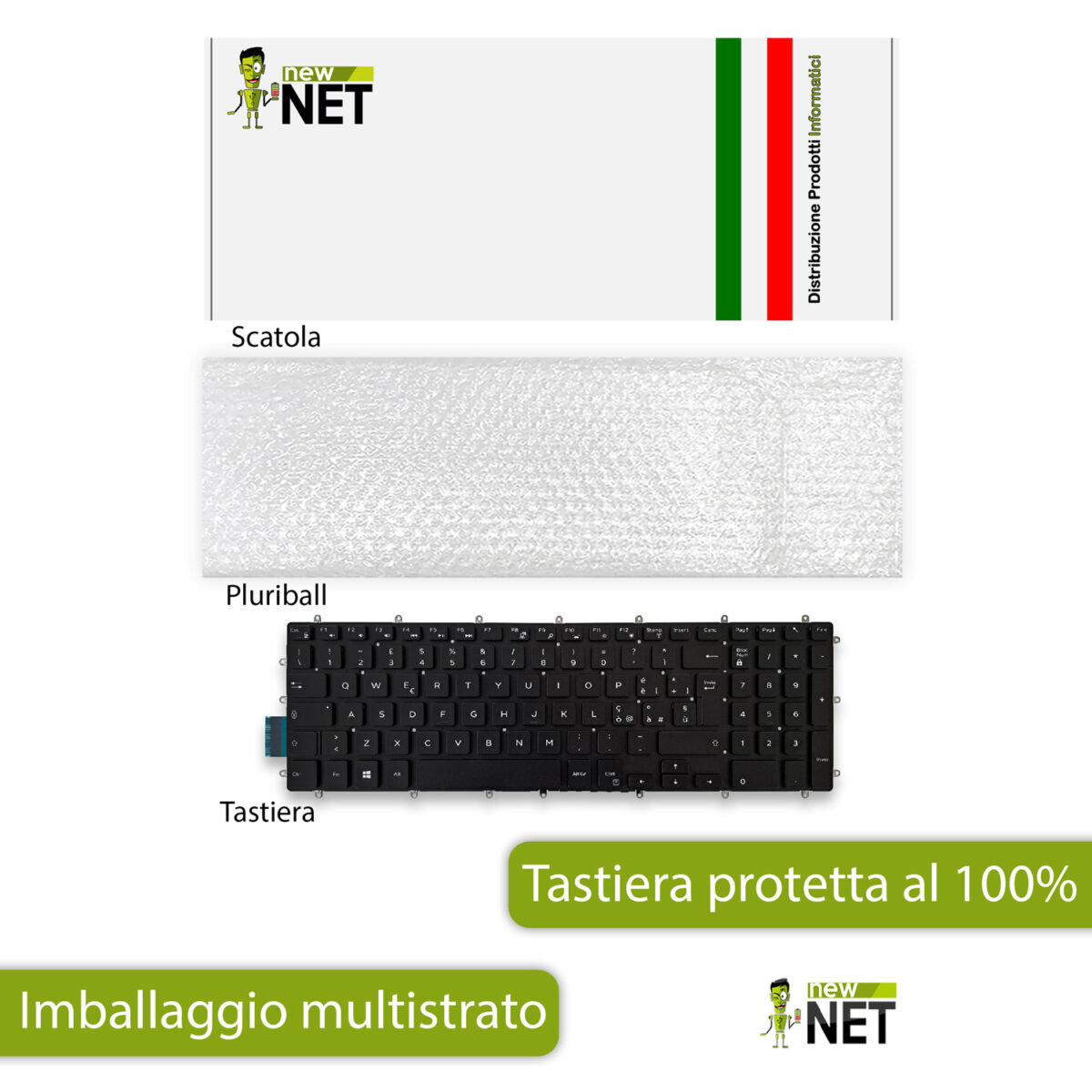 Tastiera retroilluminata per Dell Inspiron 15, 17 - immagine 6