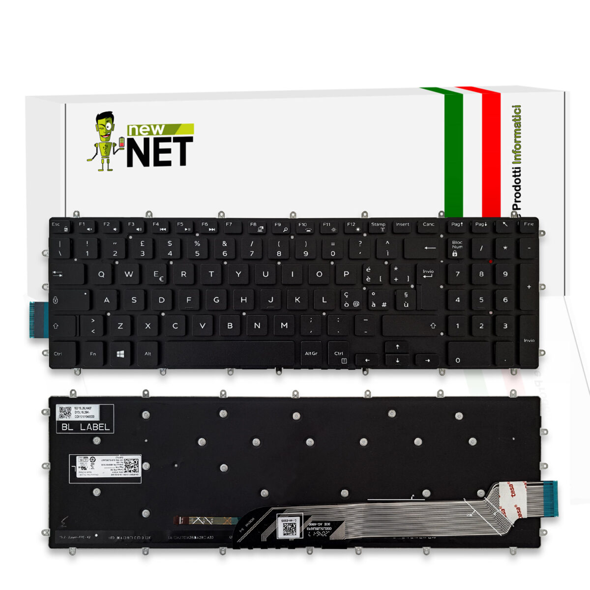 Tastiera retroilluminata per Dell Inspiron 15, 17