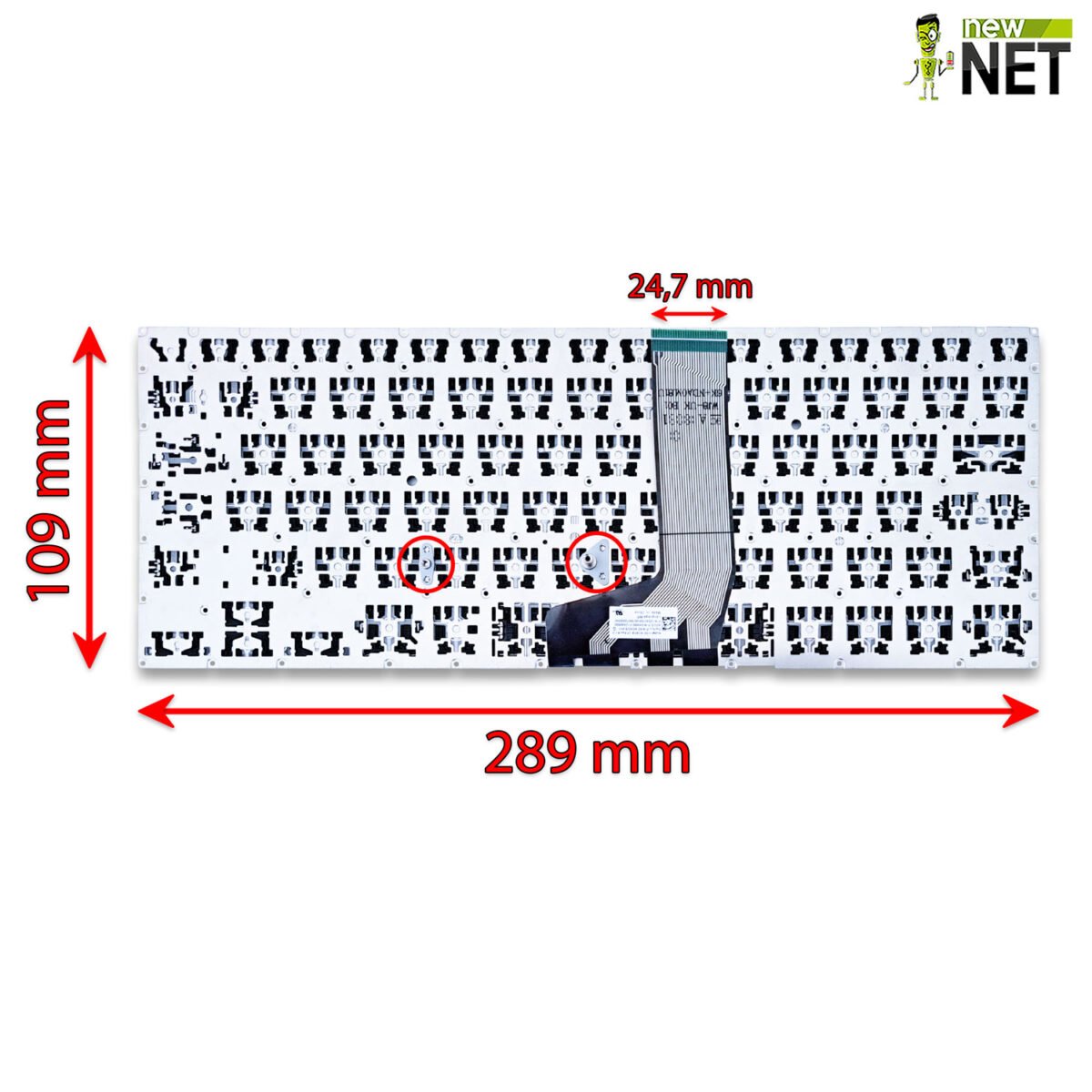 Tastiera per ASUS Vivobook S410U, senza frame, nera - immagine 2