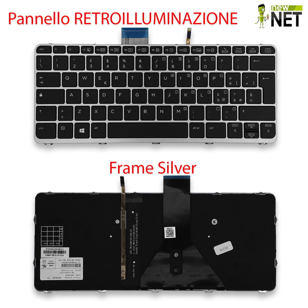 Tastiera per HP EliteBook Folio 1020 G1 1030 G1 - immagine 3
