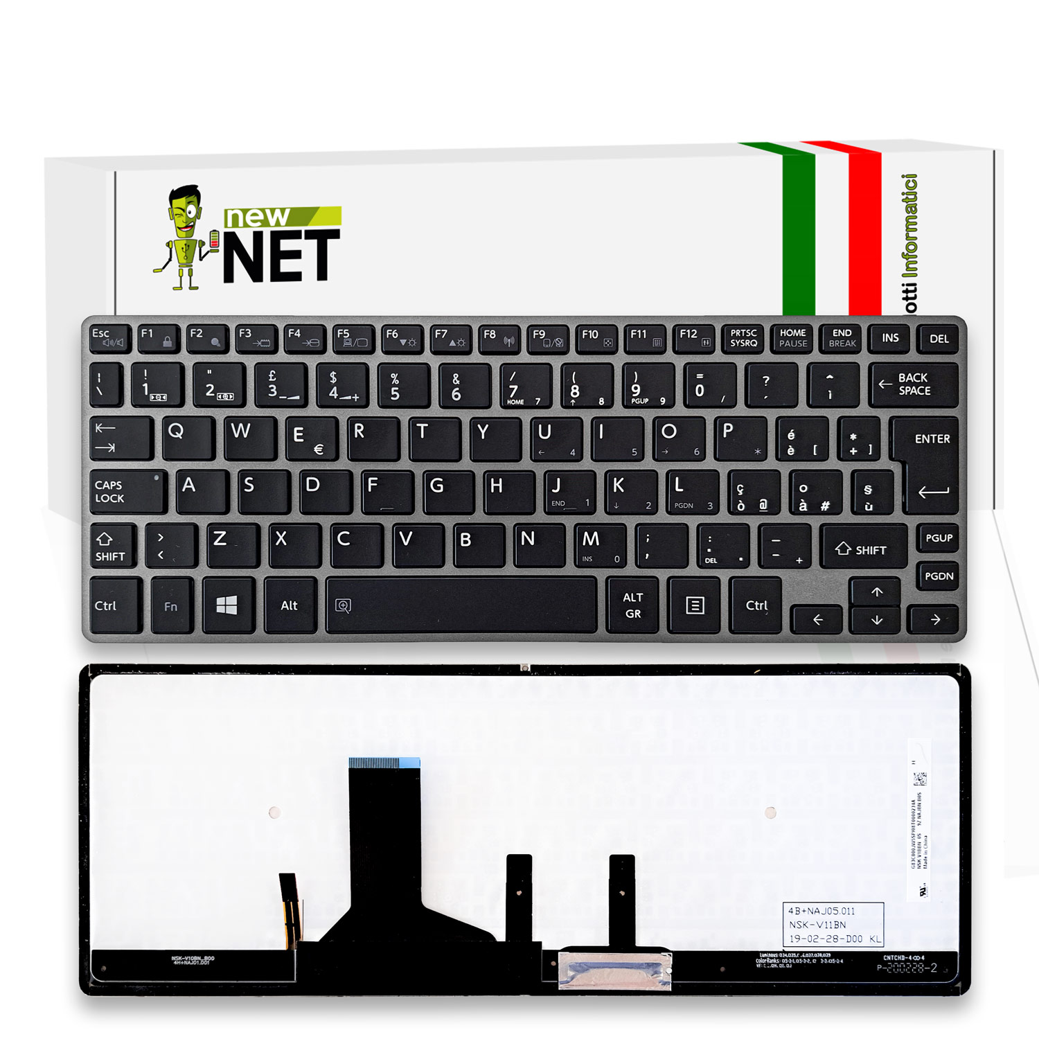 Tastiera retroilluminata per Toshiba Portégé Z30