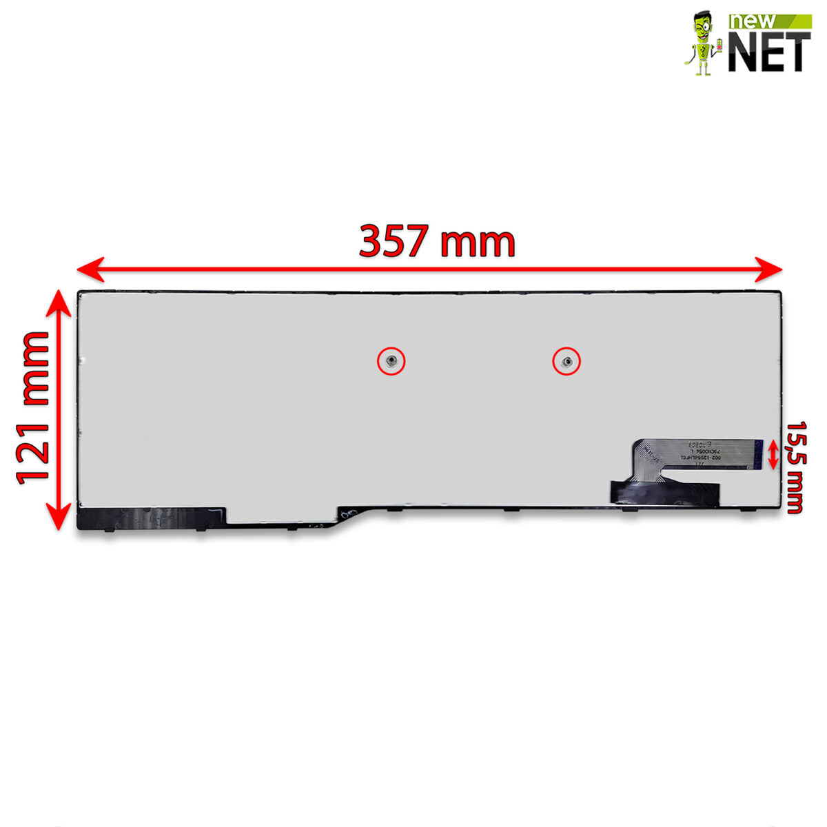 Tastiera per Fujitsu Lifebook A514 , A544, A555 con frame nero - immagine 2