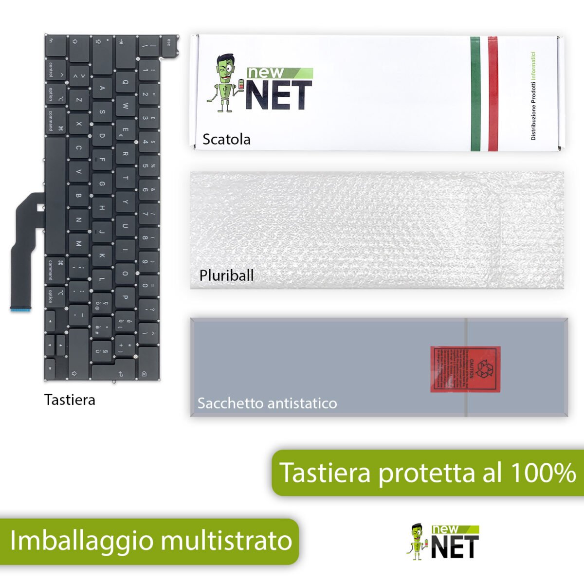 Tastiera per Mac Book Pro 13" A2251 Anno 2020 - immagine 6