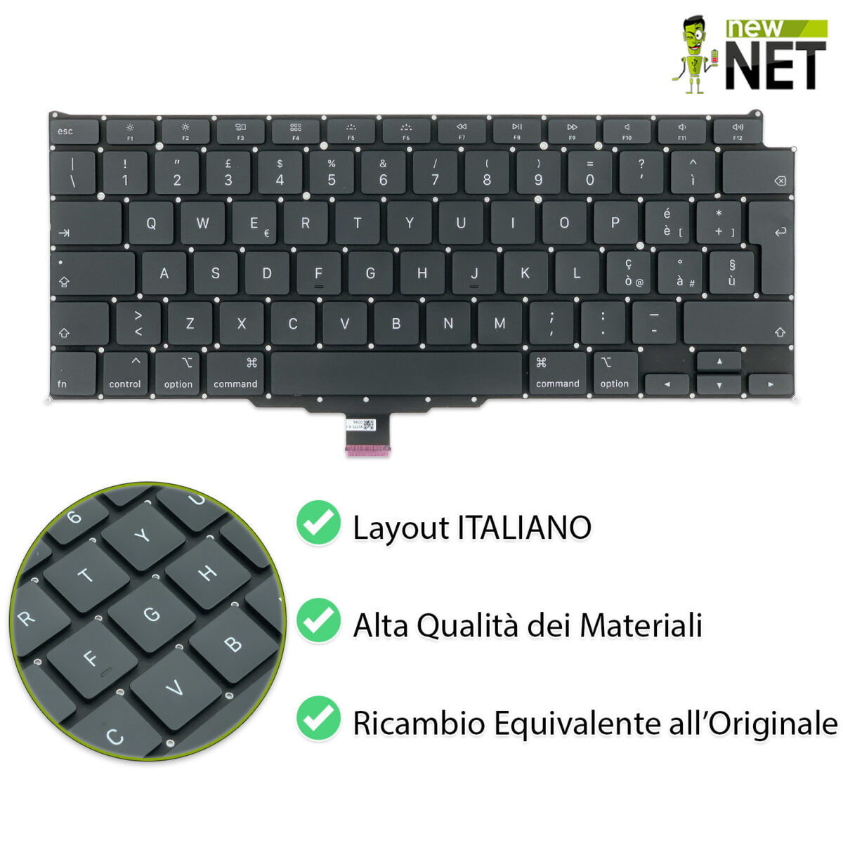 Tastiera per Mac Book Air 13" A2179 Anno 2020 - immagine 5
